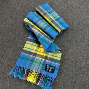 Johnstons of Elgin 100% Cashmere Tartan Scarf Made In Scotland